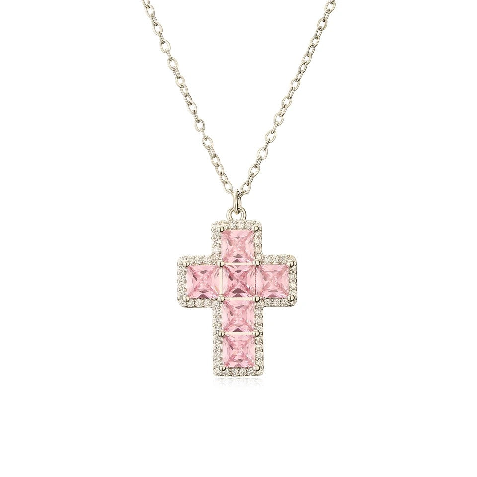 Collana Pink Cross